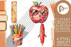 Groovy Teacher Accessory Sublimation Product Image 1