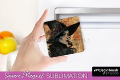 Vintage Halloween Magnet Sublimation Spooky Halloween Magnet Product Image 1