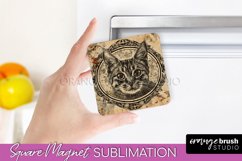 Vintage Halloween Magnet Sublimation Spooky Halloween Magnet Product Image 1