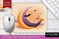 Retro Halloween Mouse Pad Sublimation - Vintage Mousepad PNG Product Image 1