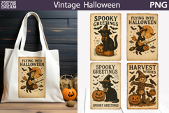 Vintage Halloween Poster | Distressed parchment retro Product Image 4