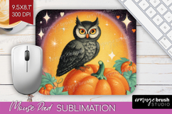 Retro Halloween Mouse Pad Sublimation - Vintage Mousepad PNG Product Image 1
