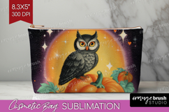 Retro Halloween Cosmetic Bag - Vintage Makeup Bag PNG Product Image 1