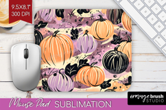 Retro Halloween Mouse Pad Sublimation - Vintage Mousepad PNG Product Image 1