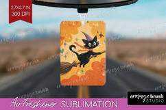 Retro Halloween Air Freshener PNG - Vintage PNG Sublimation Product Image 1