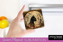 Vintage Halloween Magnet Sublimation Spooky Halloween Magnet Product Image 1