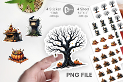 Vintage Halloween Sticker Product Image 1