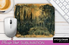 Vintage Halloween Mouse Pad Sublimation - Spooky Halloween Product Image 1