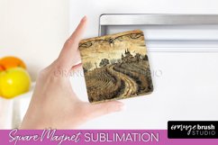 Vintage Halloween Magnet Sublimation Spooky Halloween Magnet Product Image 1