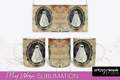 Vintage Halloween Mug Wrap - Spooky Mug Sublimation Product Image 1