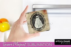 Vintage Halloween Magnet Sublimation Spooky Halloween Magnet Product Image 1