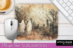 Vintage Halloween Mouse Pad Sublimation - Spooky Halloween Product Image 1