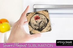 Vintage Halloween Magnet Sublimation Spooky Halloween Magnet Product Image 1