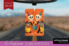 Retro Halloween Air Freshener PNG - Vintage PNG Sublimation Product Image 1