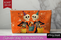 Retro Halloween Cosmetic Bag - Vintage Makeup Bag PNG Product Image 1