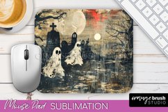 Vintage Halloween Mouse Pad Sublimation - Spooky Halloween Product Image 1