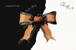 Vintage Halloween Bow Clipart | Halloween PNG Product Image 2