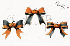 Vintage Halloween Bow Clipart | Halloween PNG Product Image 3