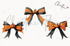 Vintage Halloween Bow Clipart | Halloween PNG Product Image 3