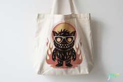 Retro Monster SVG PNG Clipart Product Image 4