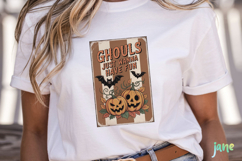 Vintage Halloween Card PNG Product Image 2