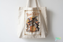 Vintage Halloween Card PNG Product Image 4