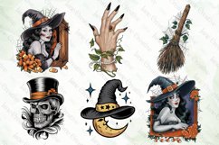 Vintage Halloween Sublimation Clipart Product Image 4