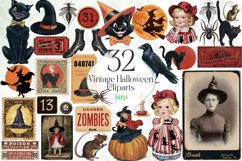 Vintage Halloween Sublimation Clipart Product Image 1