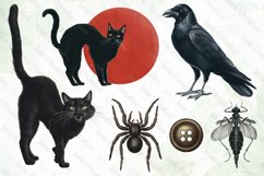 Vintage Halloween Sublimation Clipart Product Image 4