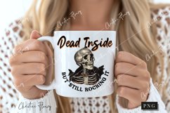 Vintage Dead Inside PNG | Halloween PNG Product Image 2