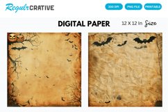 Vintage Halloween Digital Paper Product Image 1