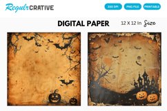 Vintage Halloween Digital Paper Product Image 1