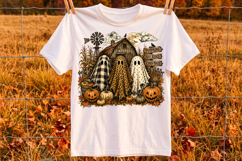 Vintage Halloween Ghosts Trio PNG,Halloween Sublimation PNG Product Image 2