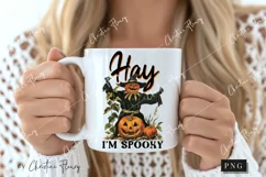 Vintage Hay I'm Spooky PNG | Halloween PNG Product Image 2