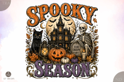 Vintage Halloween Horror Night Png, Halloween Shirt designs Product Image 1