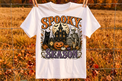 Vintage Halloween Horror Night Png, Halloween Shirt designs Product Image 2