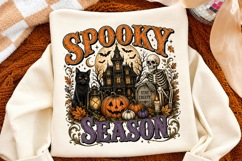 Vintage Halloween Horror Night Png, Halloween Shirt designs Product Image 3