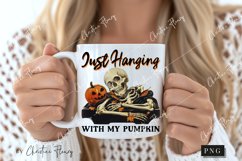 Vintage Hanging With My Pumpkin PNG | Halloween PNG Product Image 2