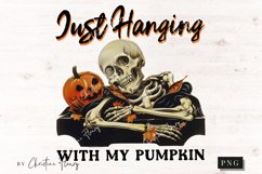 Vintage Hanging With My Pumpkin PNG | Halloween PNG Product Image 4