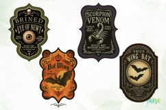 Vintage Halloween Labels Sublimation Product Image 1