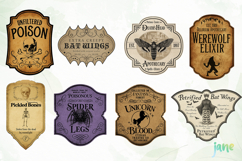 Vintage Halloween Labels Sublimation Product Image 7