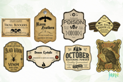 Vintage Halloween Labels Sublimation Product Image 6