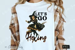 Vintage Let's Go Hexing PNG | Halloween PNG Product Image 3