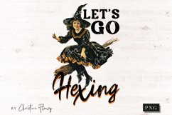 Vintage Let&#039;s Go Hexing PNG | Halloween PNG Product Image 4