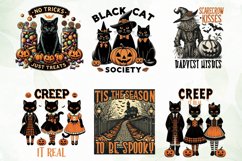 Vintage Halloween Sublimation Clipart Product Image 4