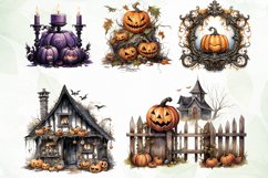 Vintage Halloween Sublimation Clipart Product Image 2