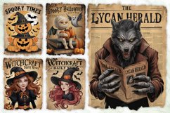 Vintage Halloween Newspaper Bundle Product Image 3