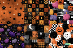 Vintage Halloween Pattern Png Product Image 9