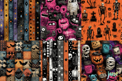 Vintage Halloween Pattern Png Product Image 8