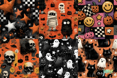 Vintage Halloween Pattern Png Product Image 6